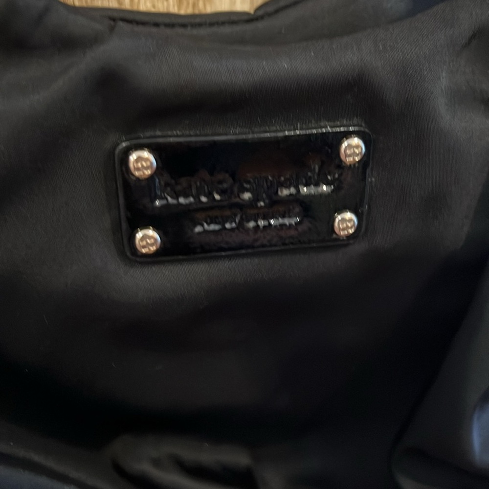 Kate Spade New York Nylon Small Karen Shoulder Handbag - Black With Dust Bag - Picture 2 of 9